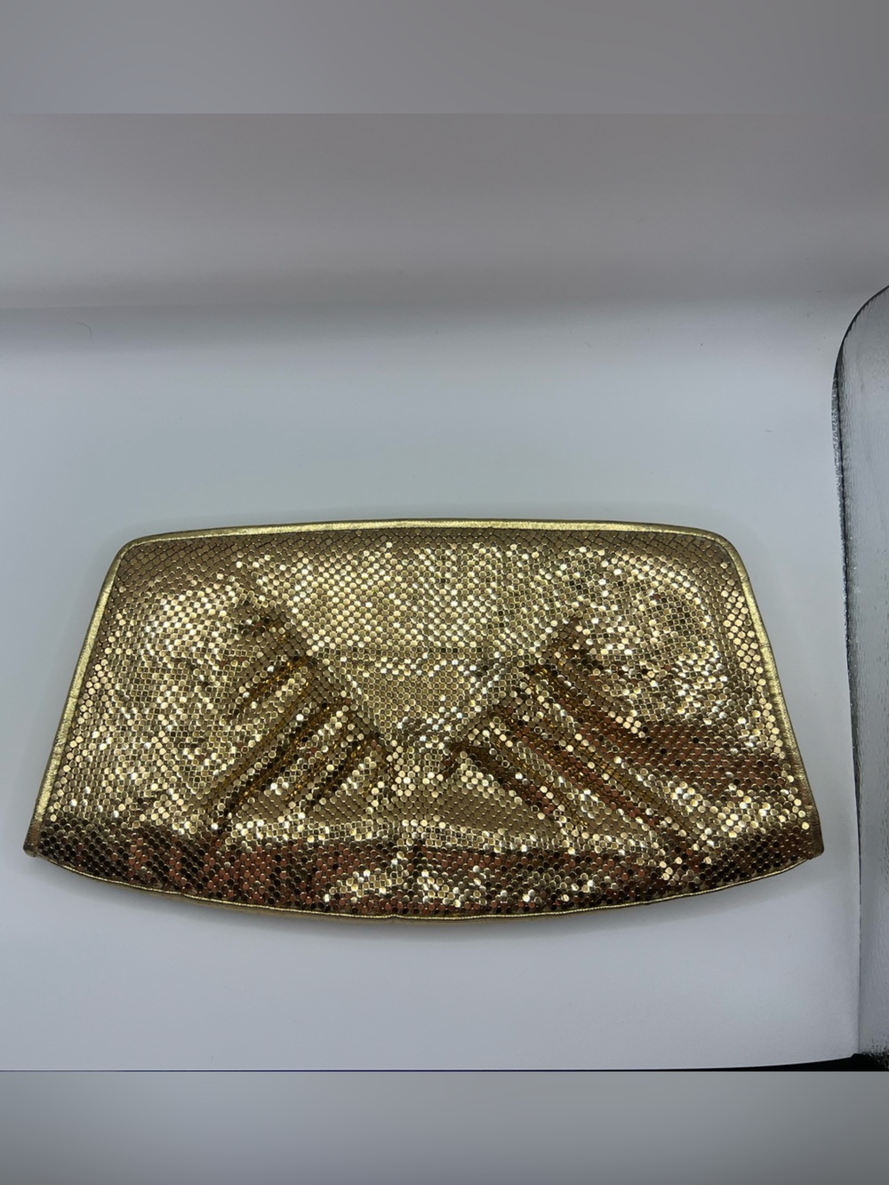 Vintage Whiting & Davis Gold Mesh Convertible Purse Clutch